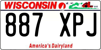 WI license plate 887XPJ