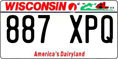WI license plate 887XPQ