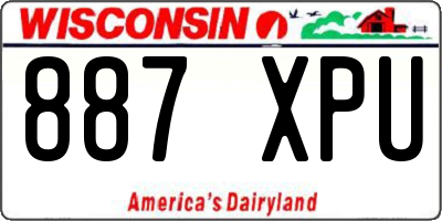 WI license plate 887XPU