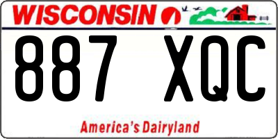 WI license plate 887XQC