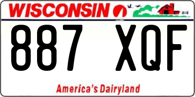 WI license plate 887XQF