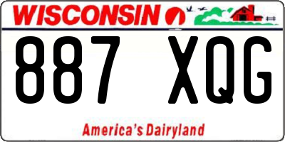 WI license plate 887XQG