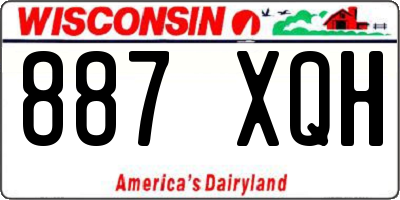 WI license plate 887XQH