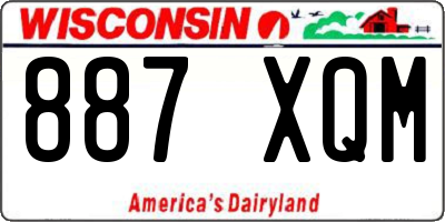WI license plate 887XQM