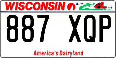 WI license plate 887XQP