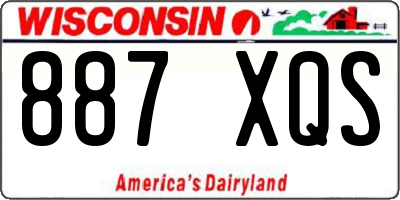 WI license plate 887XQS