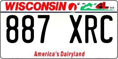 WI license plate 887XRC