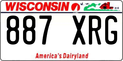 WI license plate 887XRG