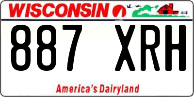 WI license plate 887XRH