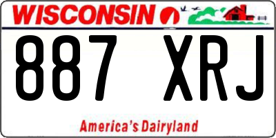 WI license plate 887XRJ