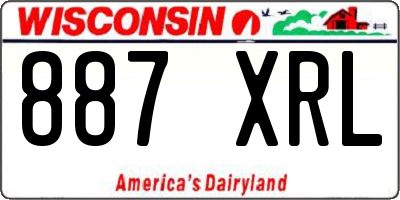 WI license plate 887XRL