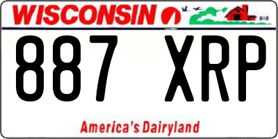 WI license plate 887XRP