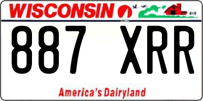 WI license plate 887XRR
