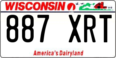 WI license plate 887XRT