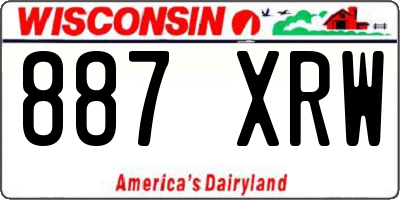 WI license plate 887XRW