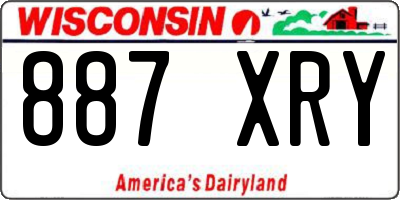 WI license plate 887XRY