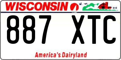 WI license plate 887XTC