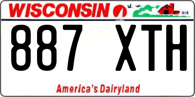 WI license plate 887XTH