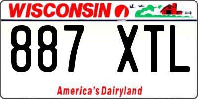 WI license plate 887XTL