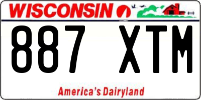 WI license plate 887XTM