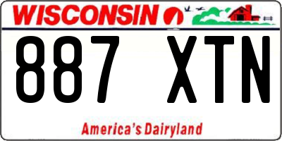WI license plate 887XTN
