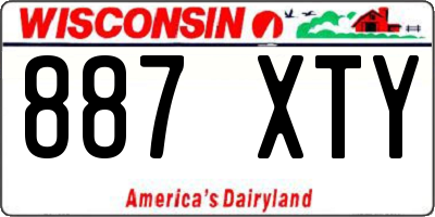 WI license plate 887XTY