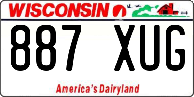 WI license plate 887XUG