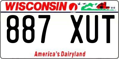 WI license plate 887XUT