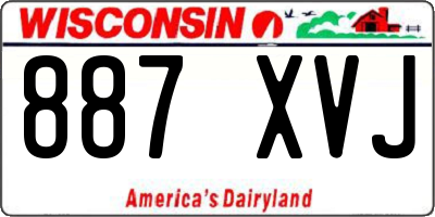 WI license plate 887XVJ
