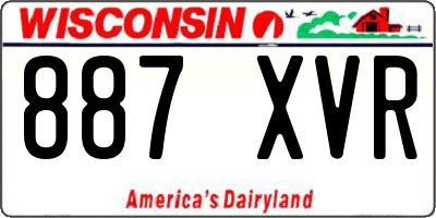 WI license plate 887XVR