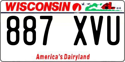 WI license plate 887XVU