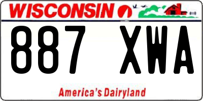 WI license plate 887XWA