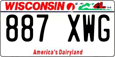 WI license plate 887XWG