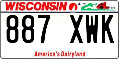 WI license plate 887XWK
