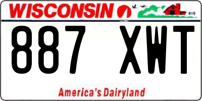 WI license plate 887XWT
