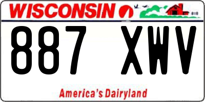 WI license plate 887XWV