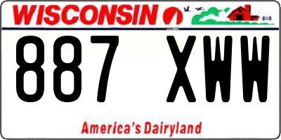 WI license plate 887XWW