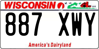 WI license plate 887XWY