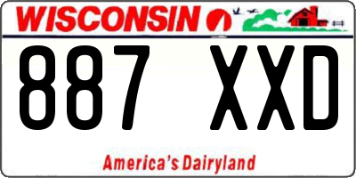 WI license plate 887XXD