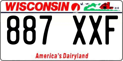 WI license plate 887XXF
