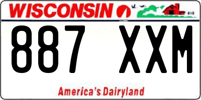 WI license plate 887XXM