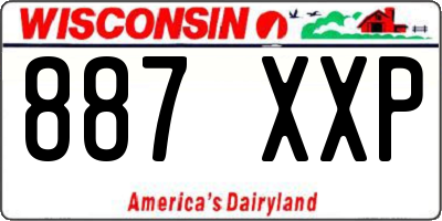 WI license plate 887XXP