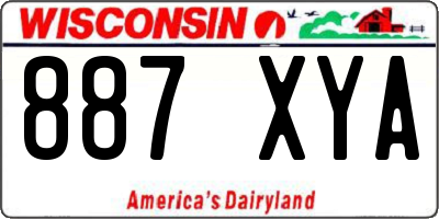 WI license plate 887XYA