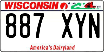 WI license plate 887XYN