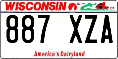 WI license plate 887XZA