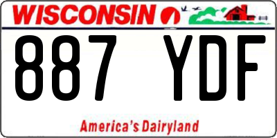 WI license plate 887YDF