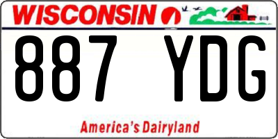 WI license plate 887YDG