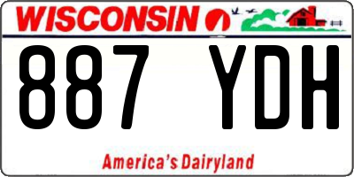 WI license plate 887YDH