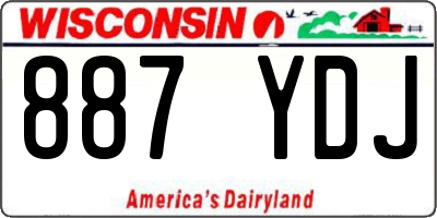 WI license plate 887YDJ