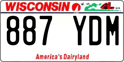 WI license plate 887YDM